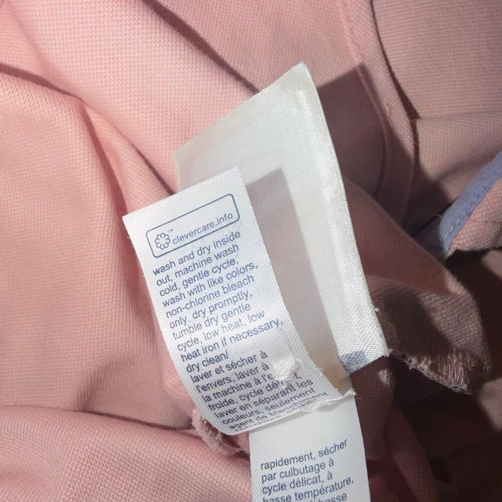 TOMMY HILFIGER Pink Slim Fit Long Sleeve Button up Pique Shirt-M - Picture 9 of 9